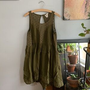Anthropologie Olive Mini Dress